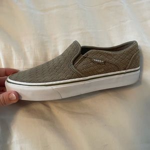 Women’s Vans - Size 6. Dusty Green.